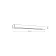 LIGHT PRESTIGE GS-LWA-12W WH CCT Kinkiet Ibros 93 cm biały IP44 LED CCT