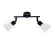 CANDELLUX 92-29584 Costa listwa 2x40W E14 czarny klosz biały