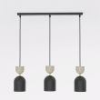 EMIBIG 1738/3 GAUDI 3 BLACK MOKKA Lampa wisząca