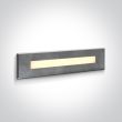 ONE LIGHT 68072C/W Letrina 3 wpust ścienny ze stali nierdzewnej LED 3000K 10W IP65