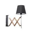 CANDELLUX 21-75420 Lampa Kinkiet Mito chrom 1X40W E27 abażur czarny