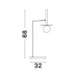 LUCES EXCLUSIVAS LE43690 MORELOS lampa biurkowa