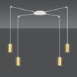 EMIBIG 527/4 LAMPA WISZĄCA TRAKER 4 WH/GOLD