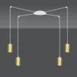 EMIBIG 527/4 LAMPA WISZĄCA TRAKER 4 WH/GOLD