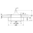 CANDELLUX 2228730 SS-31 CH/BK MR16 CHROM OPR. STROP. STAŁA OKRĄGŁA SZKŁO CZARNE