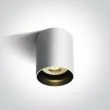 ONE LIGHT 12105N/W Muzaki biała oprawa sufitowa z czarnym odbłyśnikiem i oprawką GU10 MR16 10W