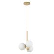 SIGMA 33605 Perla 3 lampa wisząca złoty,biały