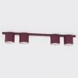 EMIBIG 1697/4 NANO 4 BURGUNDY Lampa sufitowa