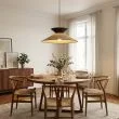 EMIBIG 1768/1 SOFTA 1 RATTAN BLACK Lampa wisząca