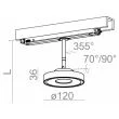 AQFORM 16327 KARI LED DALI track reflektor 1-fazowy