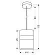 WYPRZEDAŻ CANDELLUX 31-28044 BRANDO LAMPA WISZĄCA 15 1X60W E27 CHROM / TRANSPARENT