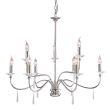 ELSTEAD FINSBURY PARK FP9 POL NICKEL 9Lt Chandelier/Semi-Flush