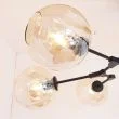 Step into Design ST-1232-6 Lampa wisząca MODERN ORCHID-6 bursztynowo czarna 130 cm