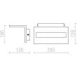 RENDL R12596 FOND ścienna biała 230V LED 12W 3000K