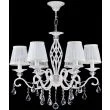 MAYTONI ARM247-06-G Elegant Grace Chandelier White with Gold