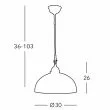 KOLARZ 731.30.25 NONNA lampa wisząca
