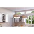 ELSTEAD Brown Lattice QZ-BROWN-LATTICE-P-L 4 Light Large Pendant