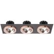 RENDL R13263 SHARM SQ III wpuszczana czarna miedź/miedź 230V LED 3x10W 24° 3000K