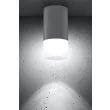 CANDELLUX 2273686 LAMPA SUFITOWA TUBA 1X50W GU10 MROŻONY+SZARY ŚR. 6,4 CM