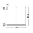 LUCES EXCLUSIVAS LE43510 JACA lampa wisząca