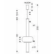 CANDELLUX STUDIO 31-50588 PURAS D lampa wisząca 15W LED 3000K