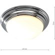 DAR BAR5250 BARCLAY FL SML POL CHR IP44