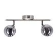 CANDELLUX 92-20970 RODIA LAMPA SUFITOWA LISTWA SATYNOWY 2X40W G9 KLOSZ GRAFITOWY