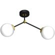 MILAGRO MLP7459 Lampa sufitowa JOY BLACK / GOLD 2xE14