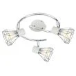 CANDELLUX 98-61355 VERVE LAMPA SUFITOWA SPIRALA 3X40W E14 BIAŁY ABAŻUR CHROM