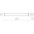 RENDL R12901 CORAZON 60 chrom 230V LED 15W IP44 3000K