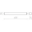 RENDL R12901 CORAZON 60 chrom 230V LED 15W IP44 3000K