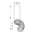 CANDELLUX 2282756 LAMPA SUFITOWA TUBA 1X50W GU10 6/30 BIAŁY