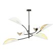 EMIBIG 1107/6 LAMPA SUFITOWA LOTUS 6 WHITE/GOLD