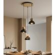 EMIBIG 1676/3PREM KAKI 3PREM BLACK LAMPA WISZĄCA