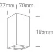 ONE LIGHT 67426A/G Arco 2 szary zewnętrzny kinkiet 2x7W MR16 GU10