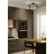 CANDELLUX 92-81766 LAMPA SUFITOWA CANABERA KAWOWE ZŁOTO 2X40W E14 KLOSZ BURSZTYNOWY