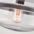ELSTEAD Penn Station QZ-PENN-STATION-F-WT 1 Light Semi Flush - Western Bronze