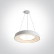 ONE LIGHT 62180NB/W/W Kapsala biała lampa wisząca LED 3000K 80W