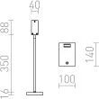 RENDL R12940 FRISCO T stołowa czarna 230V LED 4.2W 120° 3000K