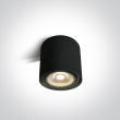 ONE LIGHT 12144/B Naksos czarna oprawa sufitowa z oprawką GU10 R111 15W