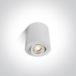 ONE LIGHT 12105AB/W Krokos biała oprawa sufitowa z oprawką GU10 MR16 10W