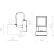 RENDL R12578 BORA ścienna antracyt 230V LED 6W 44° IP54 3000K