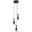 ITALUX Malia PND-85949-3 BK+GD