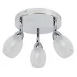 CANDELLUX 98-67692 RICO PLAFON 3X6W LED SMD GŁÓWKA OKRĄGŁA 1E Z PRZEGUBEM KD SYSTEM KLOSZ WYMIENNY CHROM/BEZBARWNY
