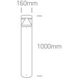 ONE LIGHT 67410A/AN/C Altina 2 lampa ogrodowa LED antracyt 4000K 20W IP65