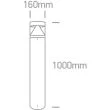 ONE LIGHT 67410A/AN/C Altina 2 lampa ogrodowa LED antracyt 4000K 20W IP65