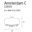 MAXLIGHT AMSTERDAM plafon C0059