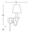KOLARZ 0195.61.4 ASCOT lampa ścienna