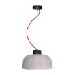 CANDELLUX 50101288 LAMPA WISZĄCA LIVERPOOL II 1 CZERWONY90x26,5x0