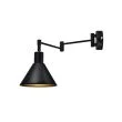 CANDELLUX 21-75444 COPENHAGEN LAMPA KINKIET 1X40W E14 CZARNY ŚRDEK ZŁOTY